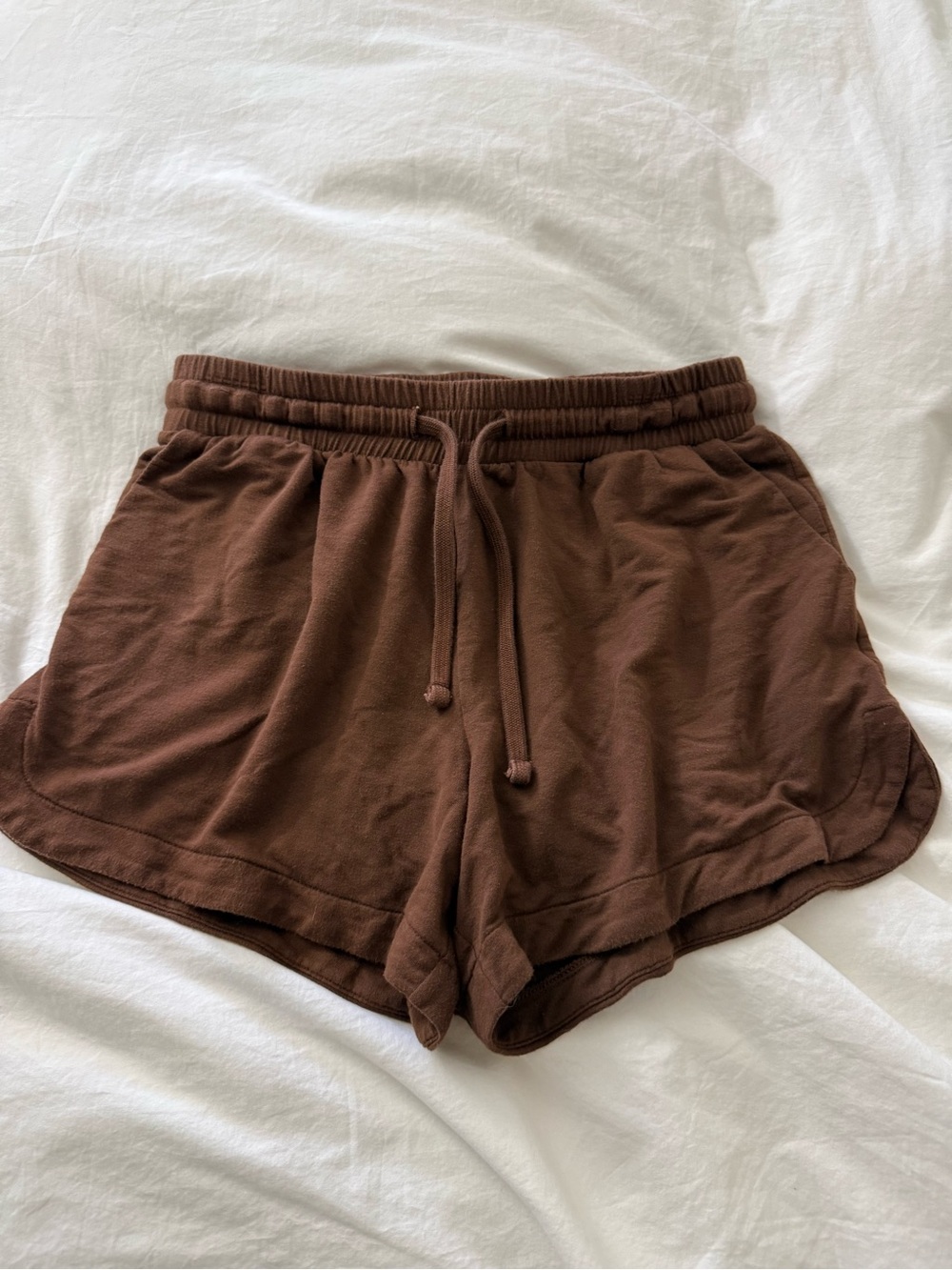 Women’s Brown Athletic Drawstring Shorts